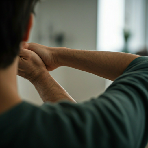 Scapular circles desk stretch