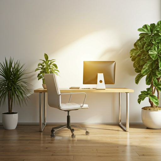 At your desk
