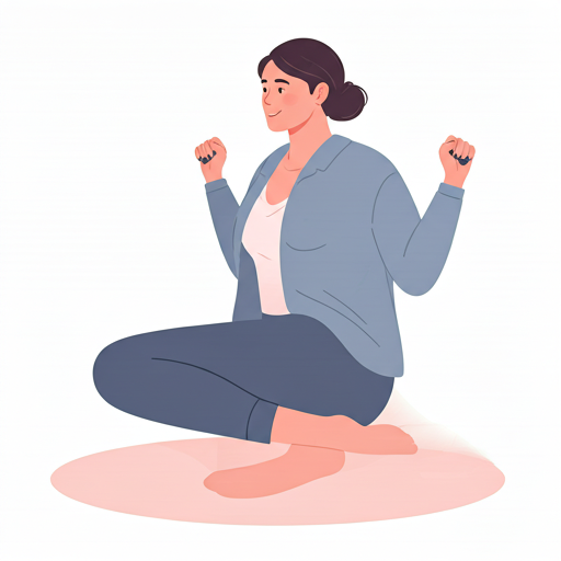 Seated rotation stretch at home